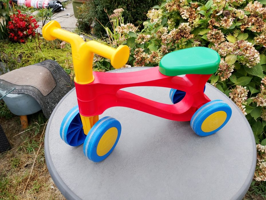 Rowerek biegowy dla malucha czerwono żółty