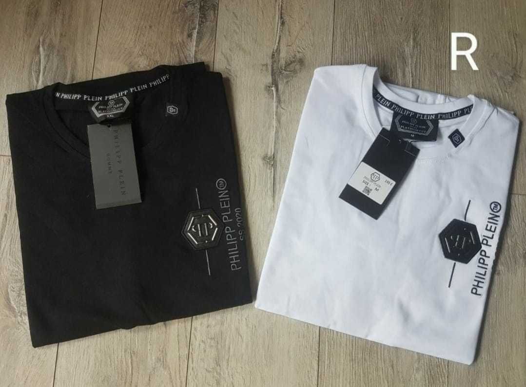 Koszulka męska t-shirt Philipp Plein biała czarna koszulki męskie