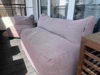 Roolf living - sofa + pufa - na balkon/taras (wodoodporne)