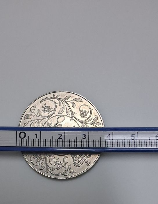 Moeda comemorativa inglesa do Jubileu