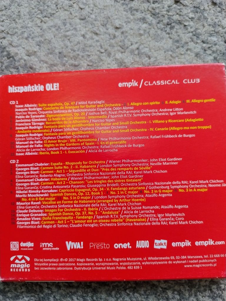 Hiszpańskie OLE! CD classic 2cd