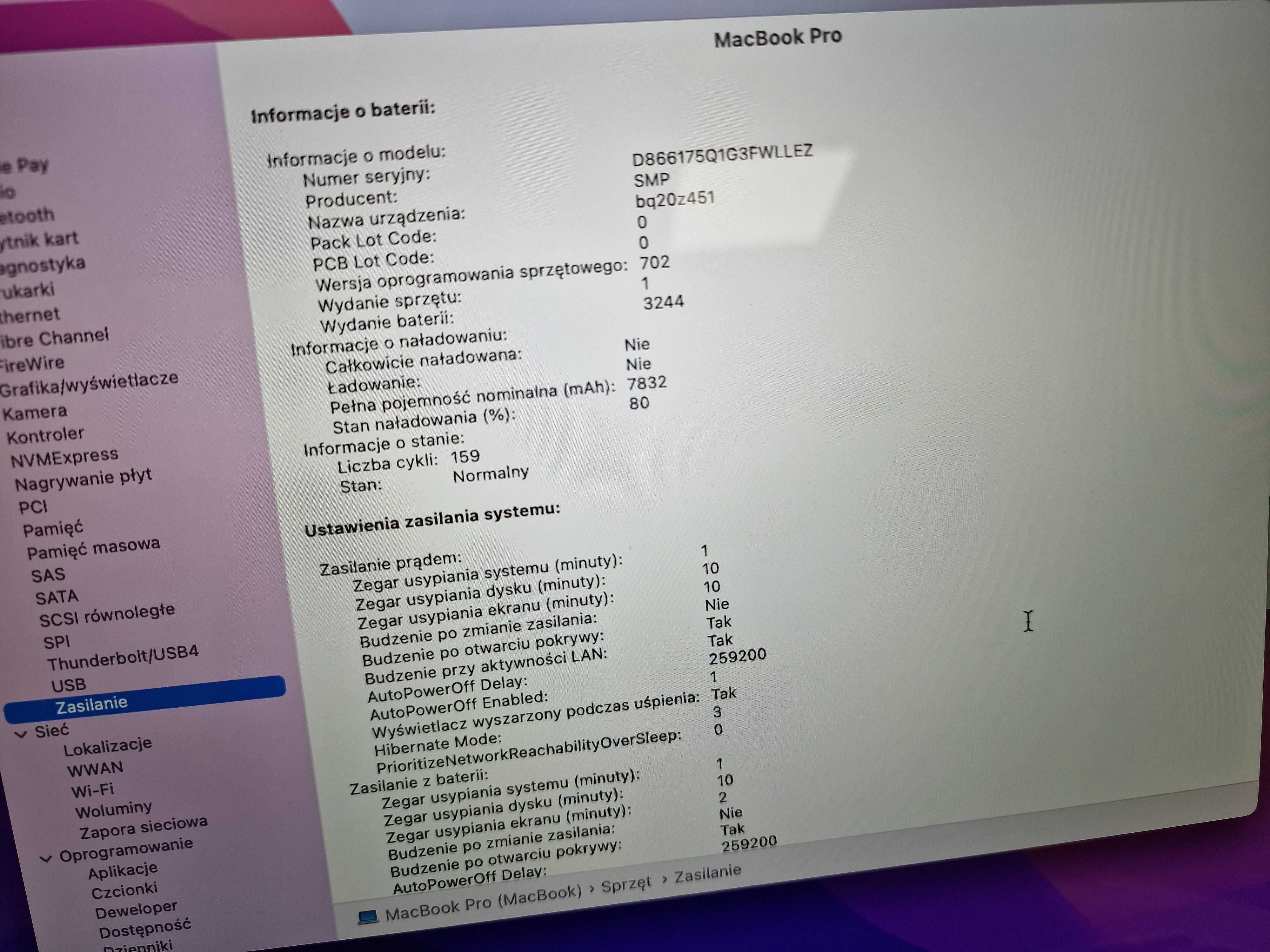 Macbook PRO 15 2015/ i7 2.50 GHz/ 16GB/ 256GB/ R9 M370X 2GB/ 159 cykli