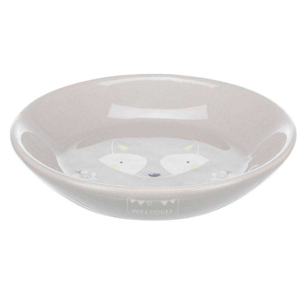 Miska ceramiczna płaska JUNIOR dla psa i kota poj. 0.2l Trixie