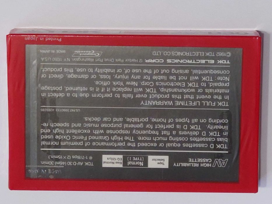 TDK AV-D30 na rok 1982 - Seria Profesionalna na rynek USA!!
