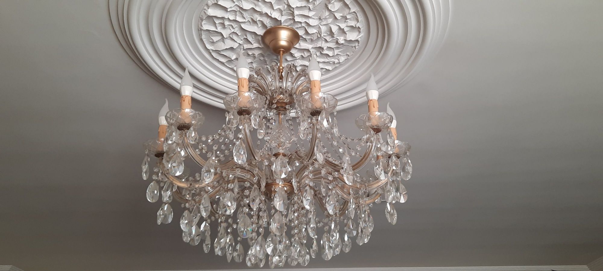 Candeeiro em cristal usado