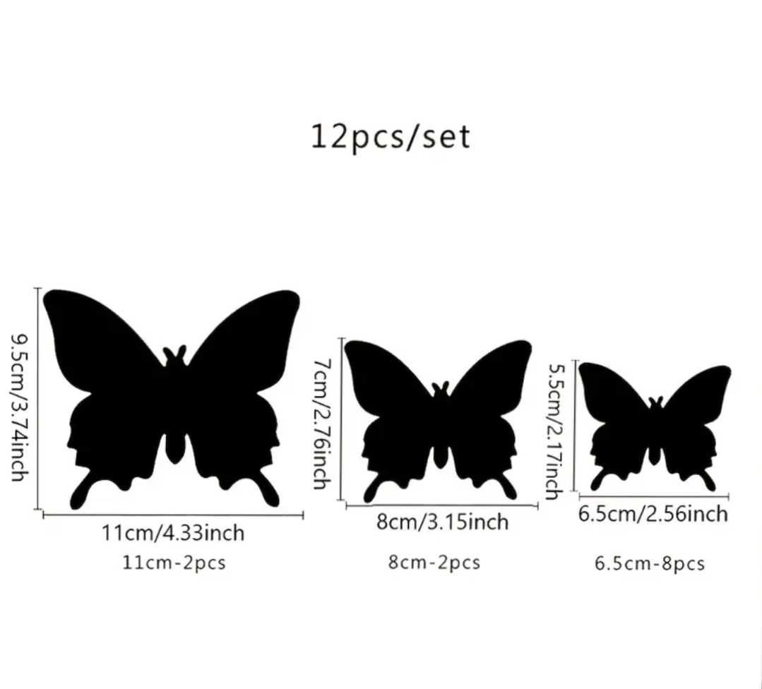 Nowe naklejki 3d Motylki