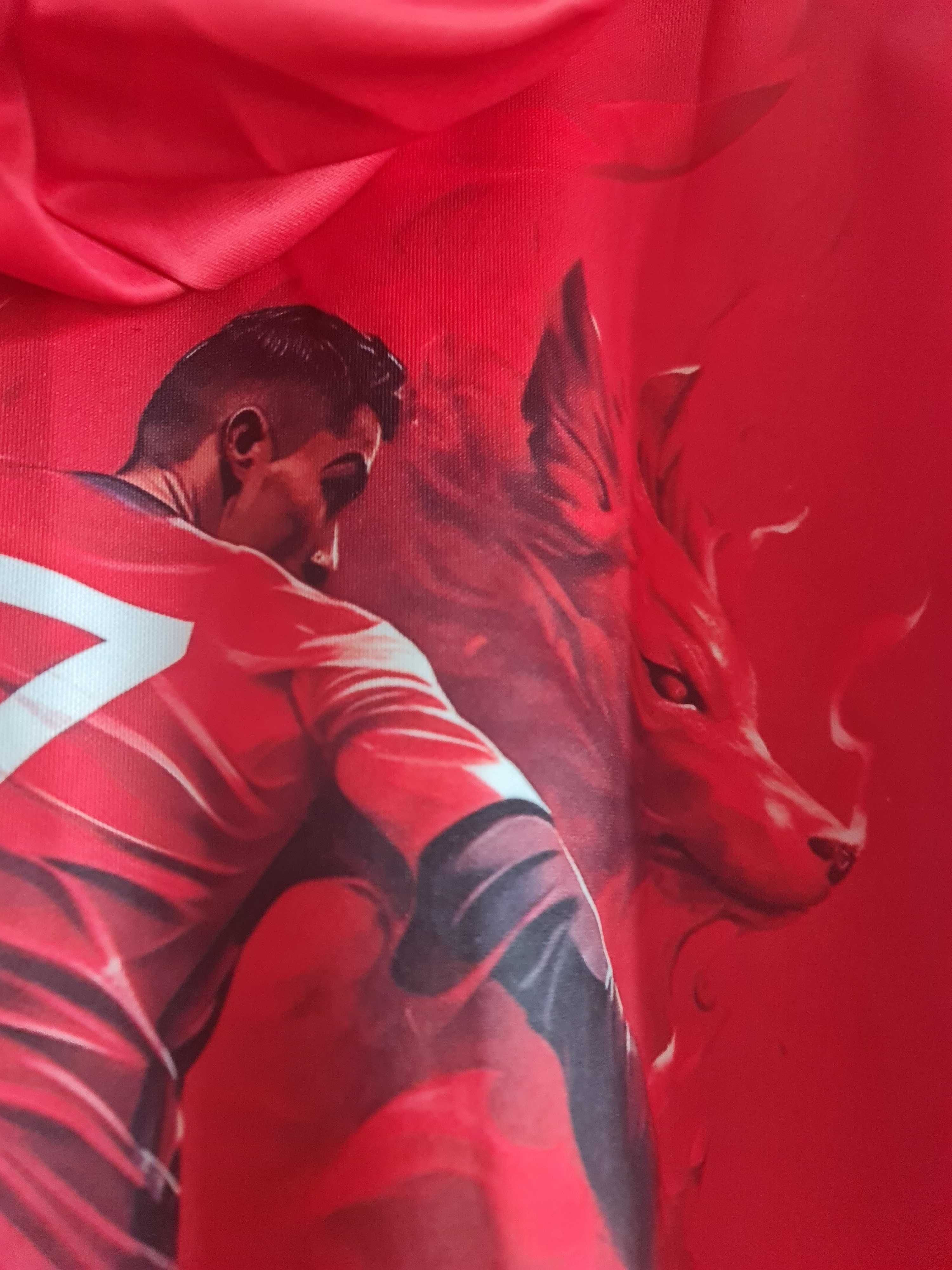 Bluza z kapturem 152/158. Chłopięca . Nadruk -znany piłkarz Ronaldo