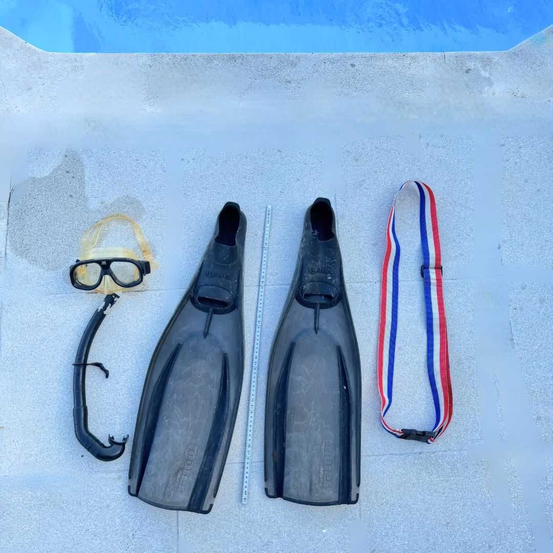 Conjunto MARES de mergulho livre  barbatanas, máscara