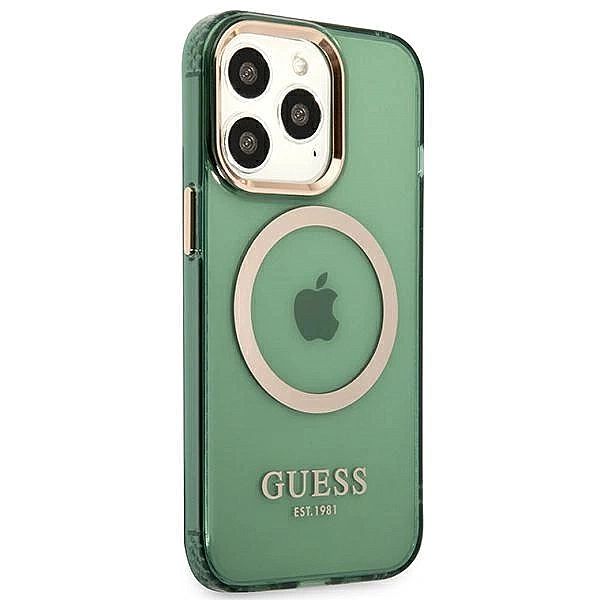 Etui Guess Gold Outline Translucent MagSafe na iPhone 13 Pro / iPhone