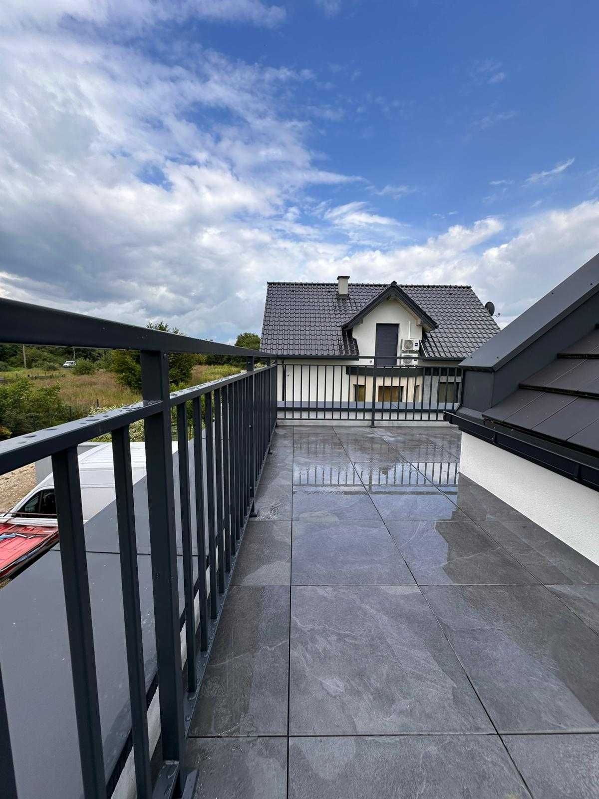 Balustrady nierdzewne szklane prętowe schodowe balkonowe barierka inox