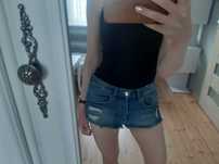 Szorty jeansowe z dziurami H&M 36