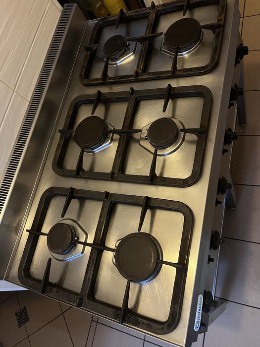 Kuchnia gazowa 6 palnikow Tecnoinox