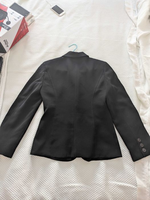 Blazer de Mulher Tamanho S - Cor de Rosa, Preto e Beige