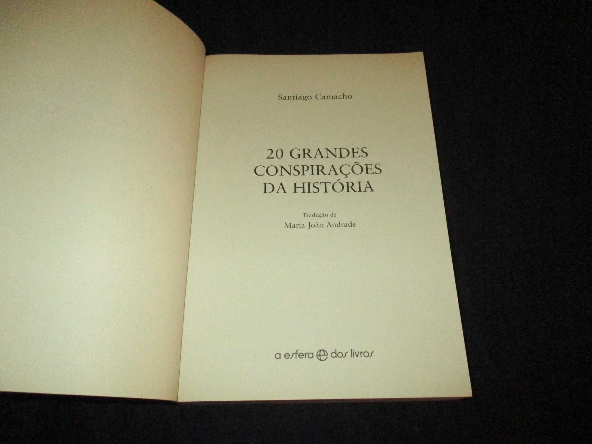Livro 20 Grandes Conspirações da História Santiago Camacho