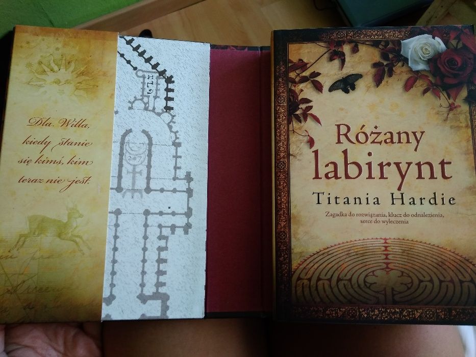 Książka Titania Hardie - Różany labirynt NOWA + karty