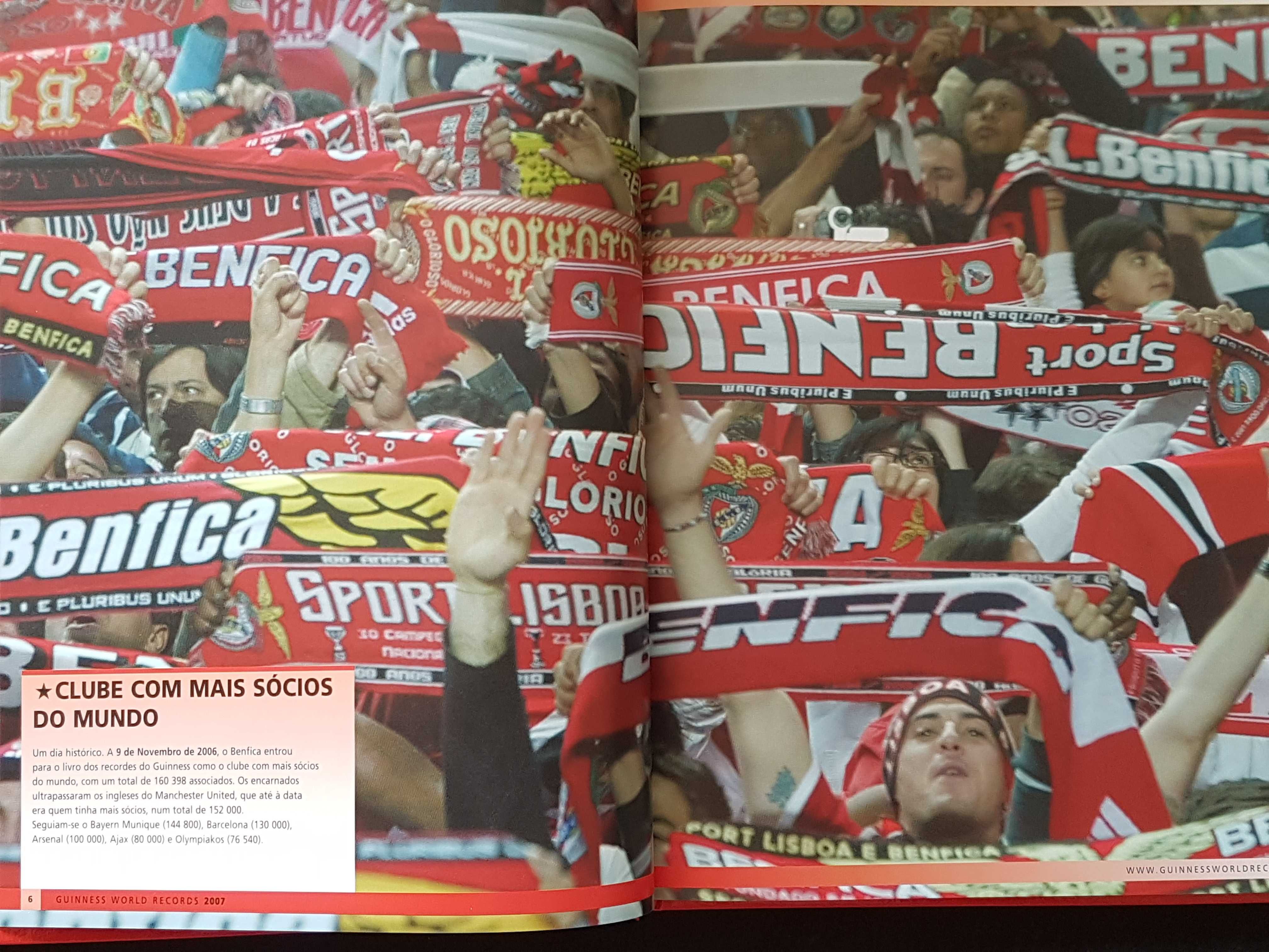 Livro SL Benfica Guinness World Records