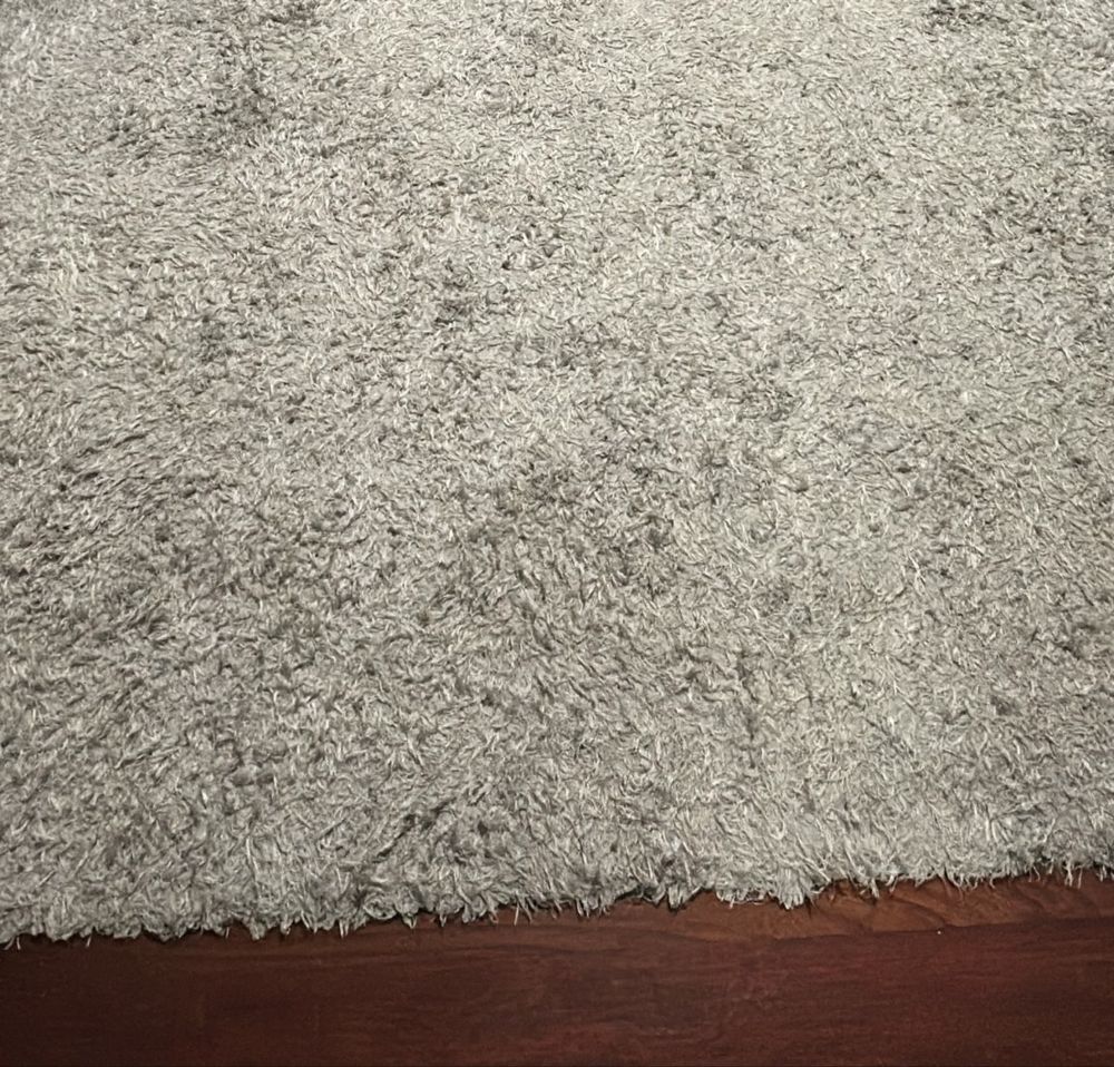 Tapete cinza - pêlo comprido - 235cm x 325cm