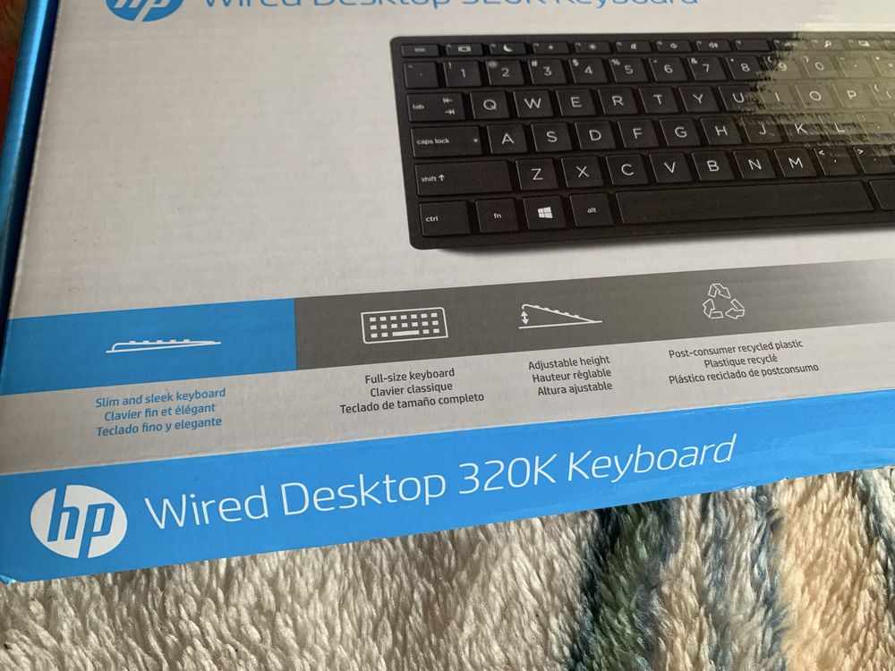 Teclado HP com fio Desktop 320K