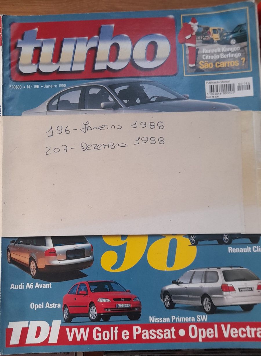 Revistas automóveis turbo