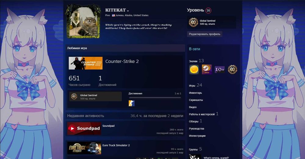 Продам аккаунт Steam