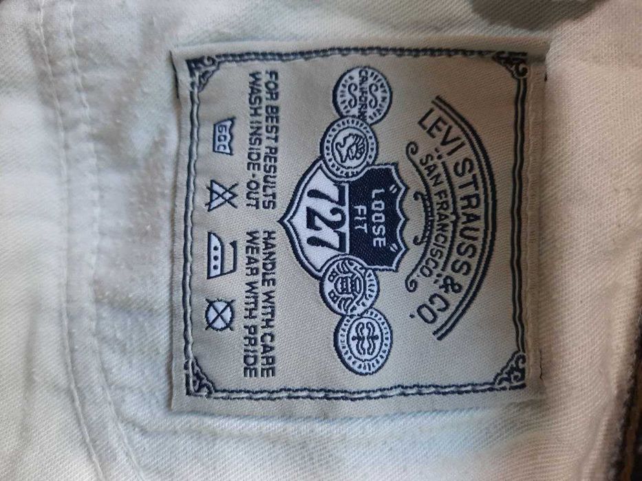 чоловічі вінтажні джинси Levi Strauss 727 silver medal man