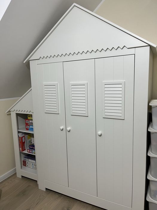 Pinio marsylia szafa domek  3-drzwiowa i regał dostawka