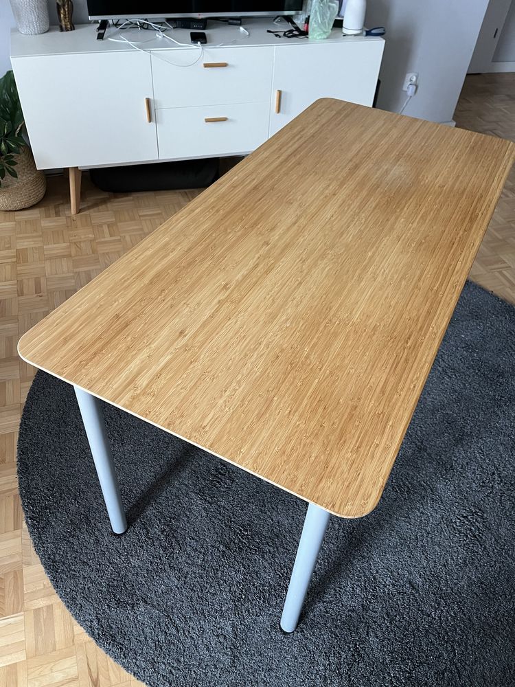 Biurko IKEA ANFALLARE bambus 140 x 65 cm