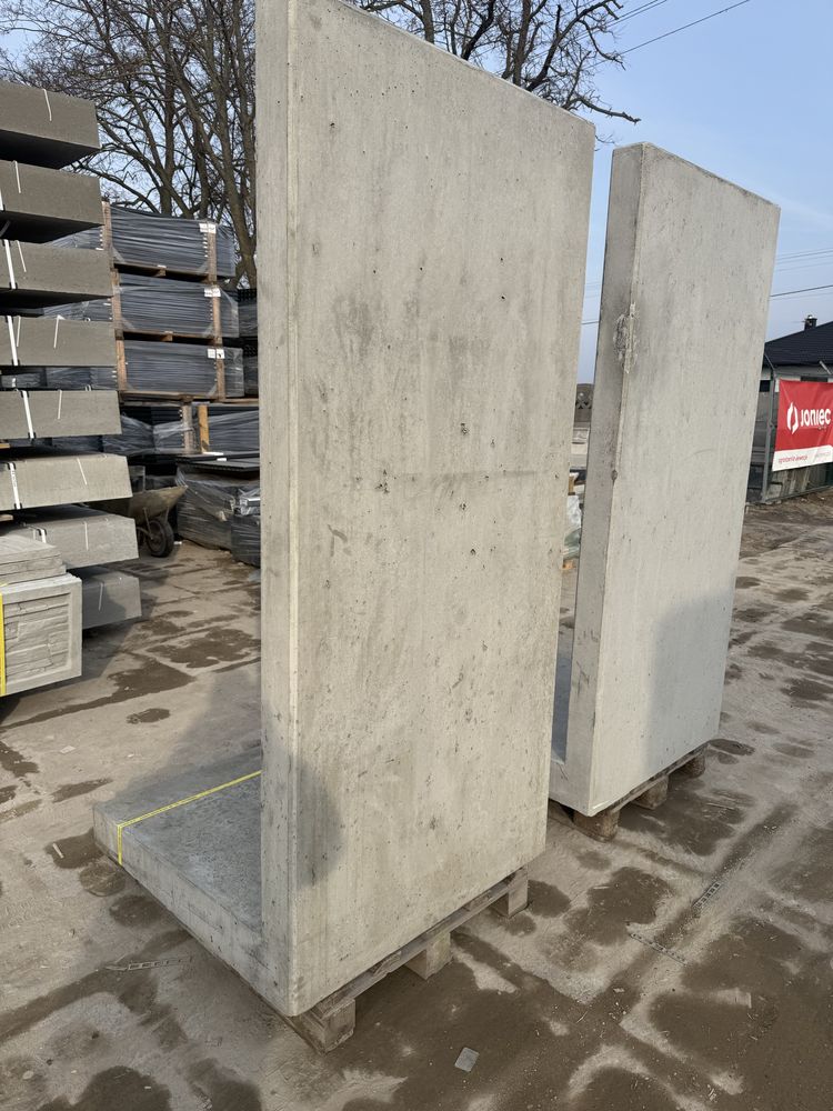 Mury ogrodzeniowe z betonu architektonicznego elki ogrodzeniowe HIT