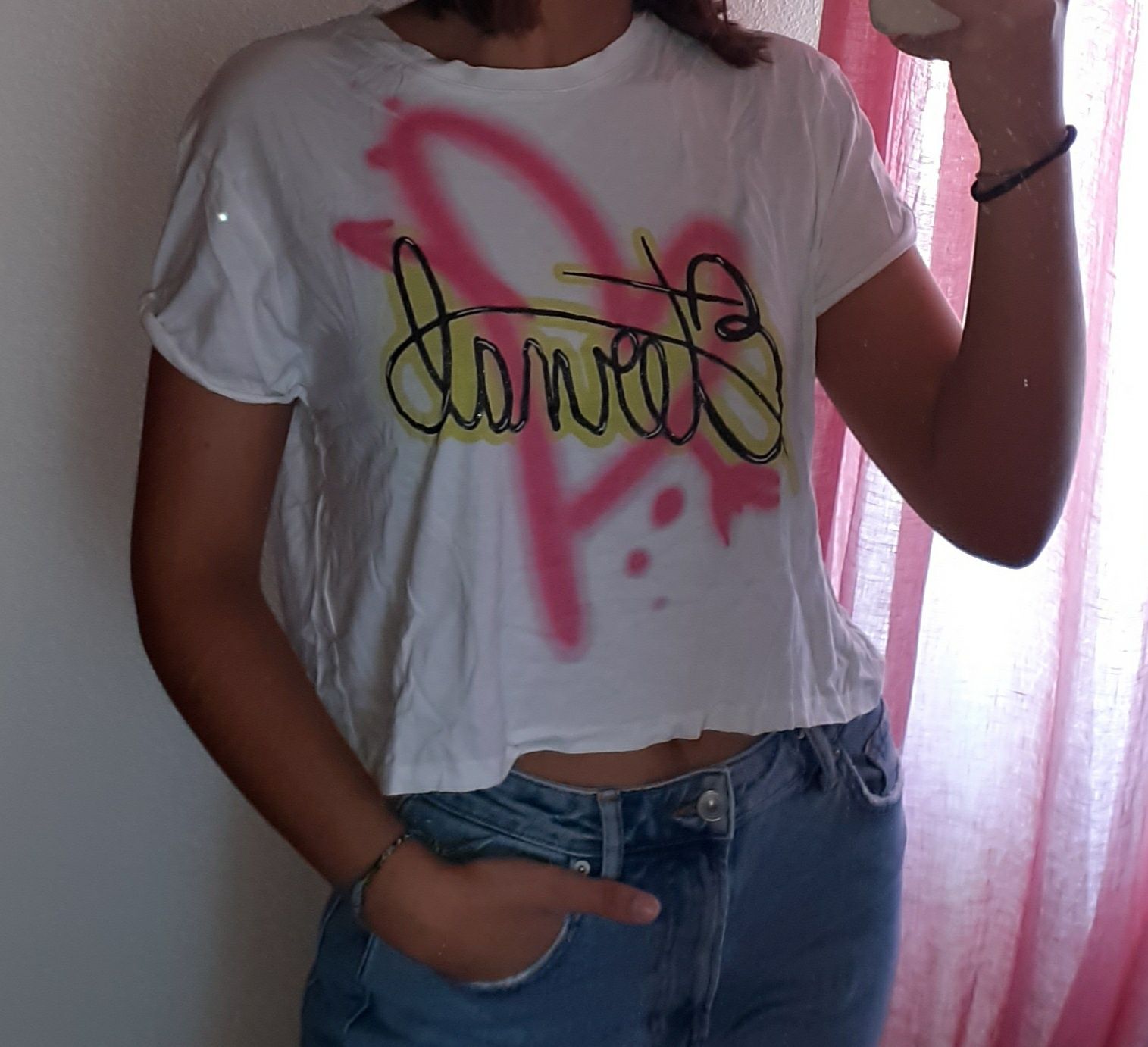 Tshirt com estampado Bershka