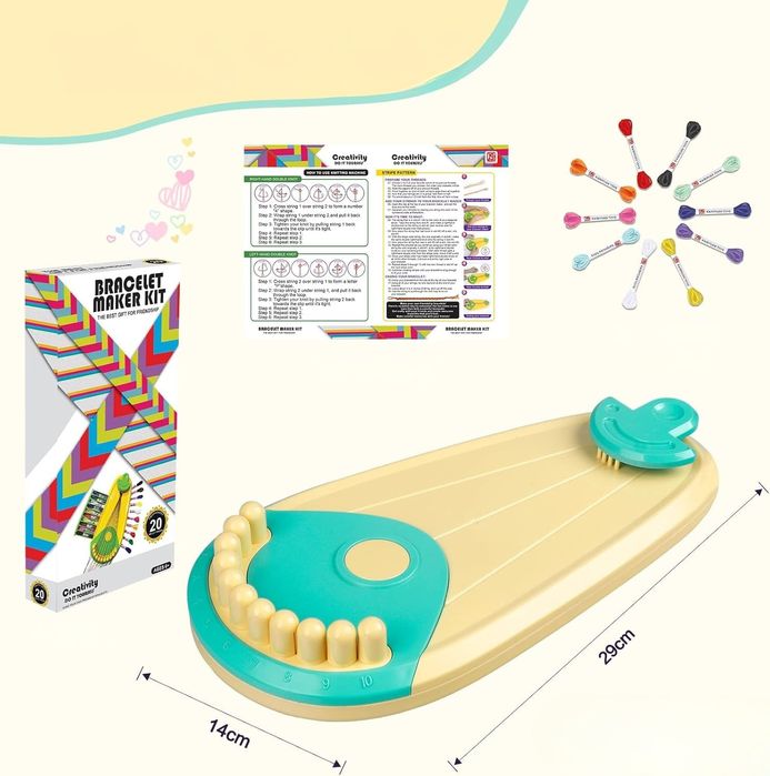 Bransoletka przyjaźni - Zestaw kreatywny DIY do tworzenia dla dzieci