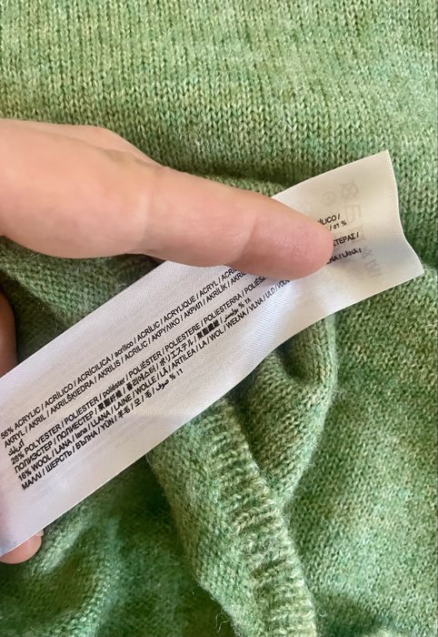 Mango nowy wełniany supermiły ciepły lekki golf