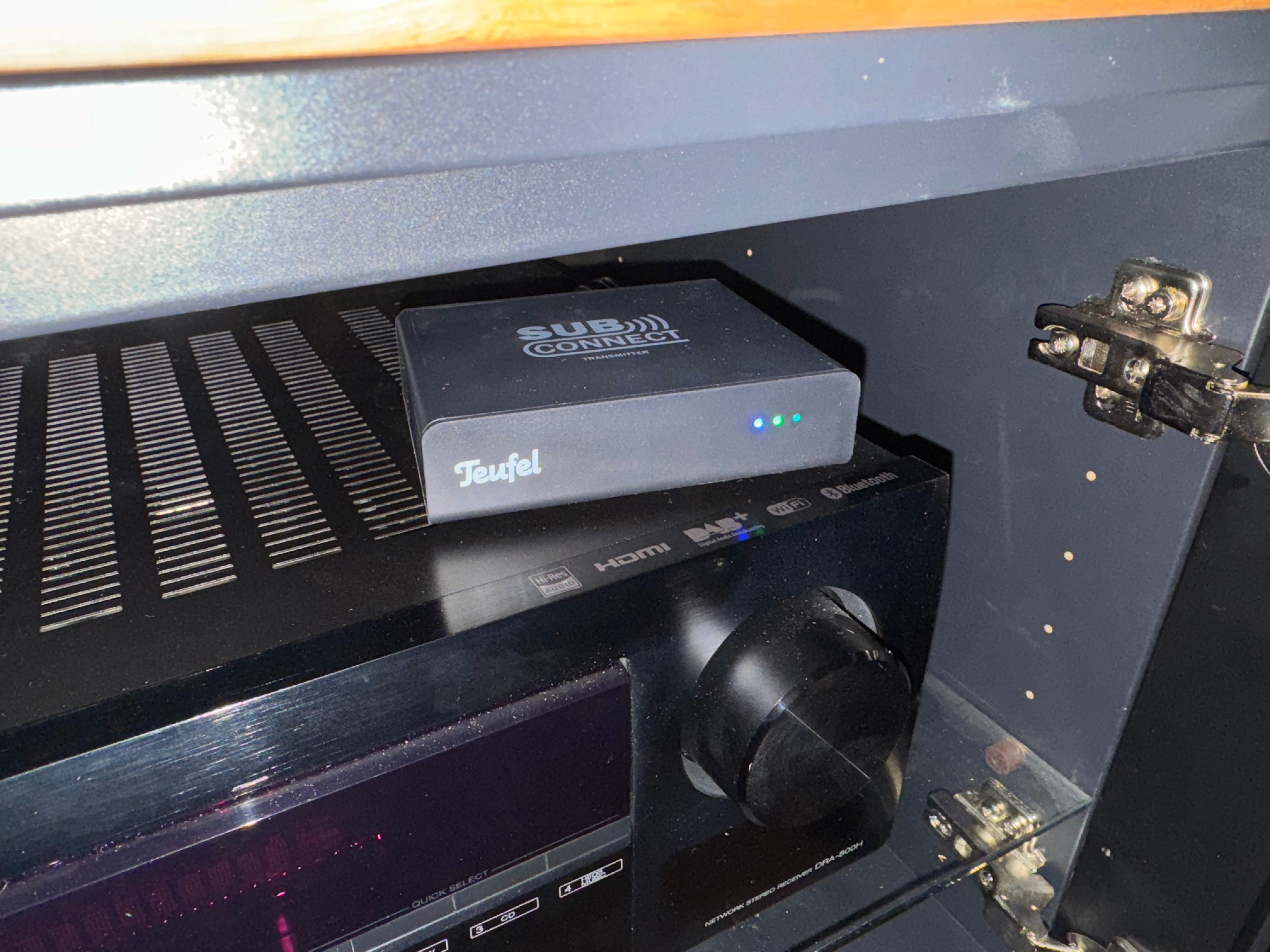 Zestaw stereo Teufel Ultima + Denon DRA-800H + subwoofer Teufel