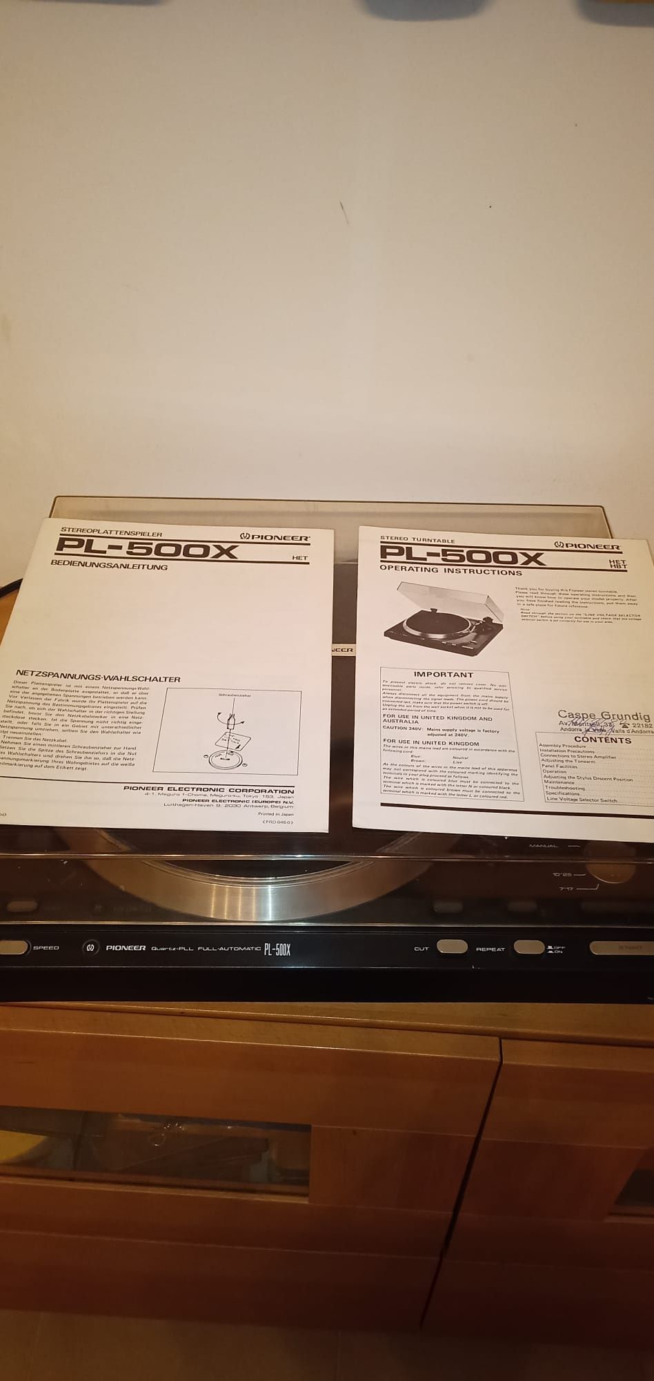 Gira discos Pioneer pl-500x