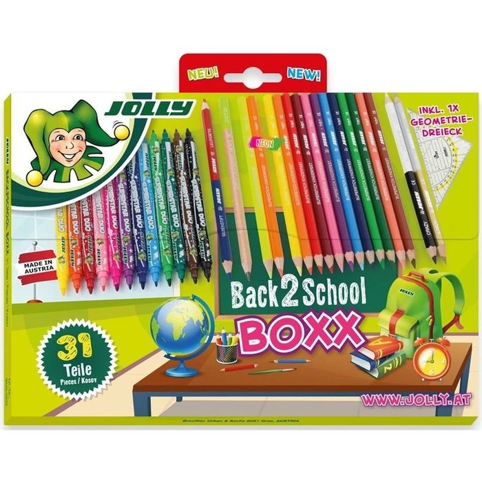 Zestaw Back 2 School - Kredki + Mazaki - 31 El.