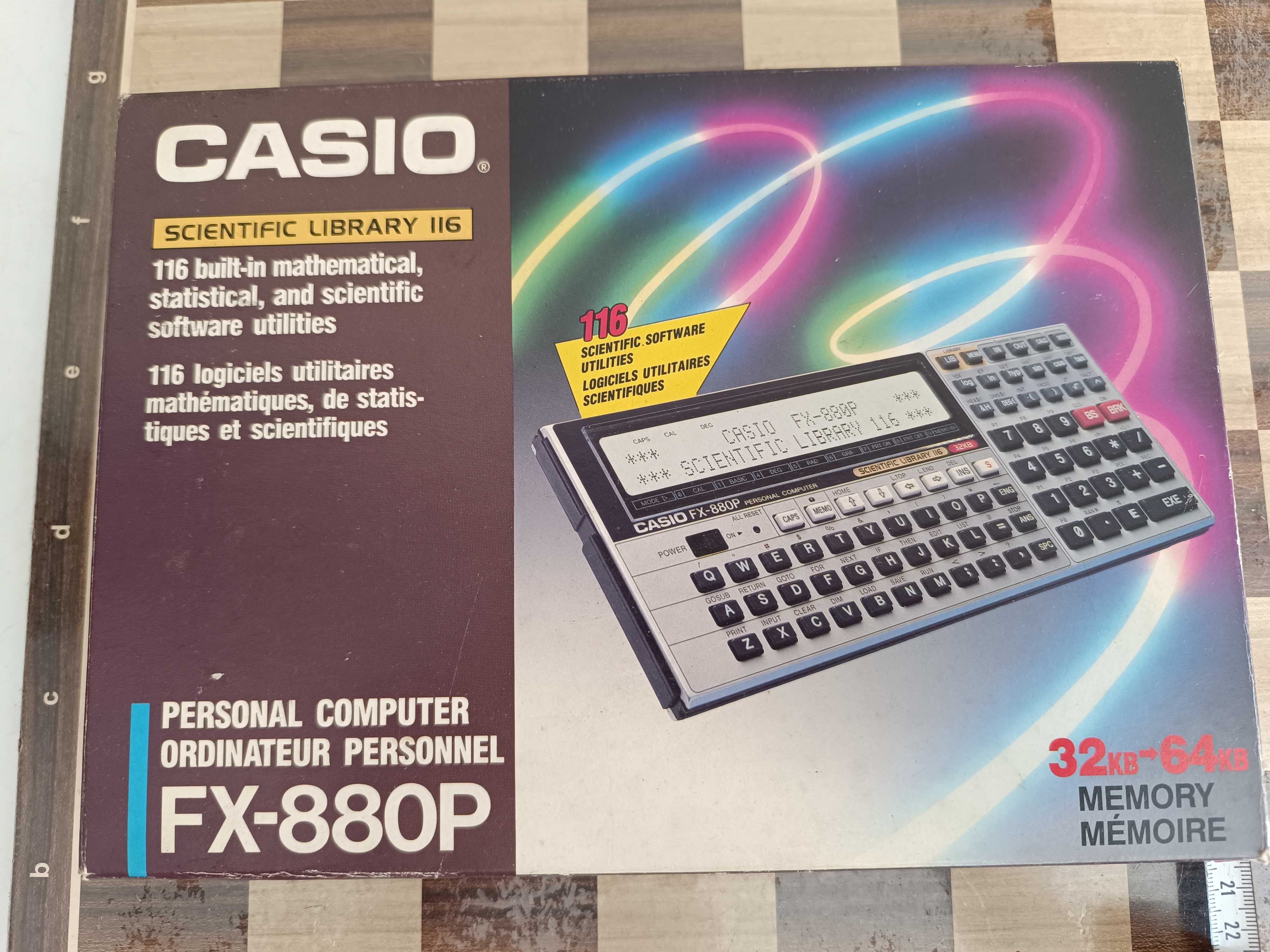Conjunto 7 Calculadoras Casio e Casio FX-880P Programable Calculator