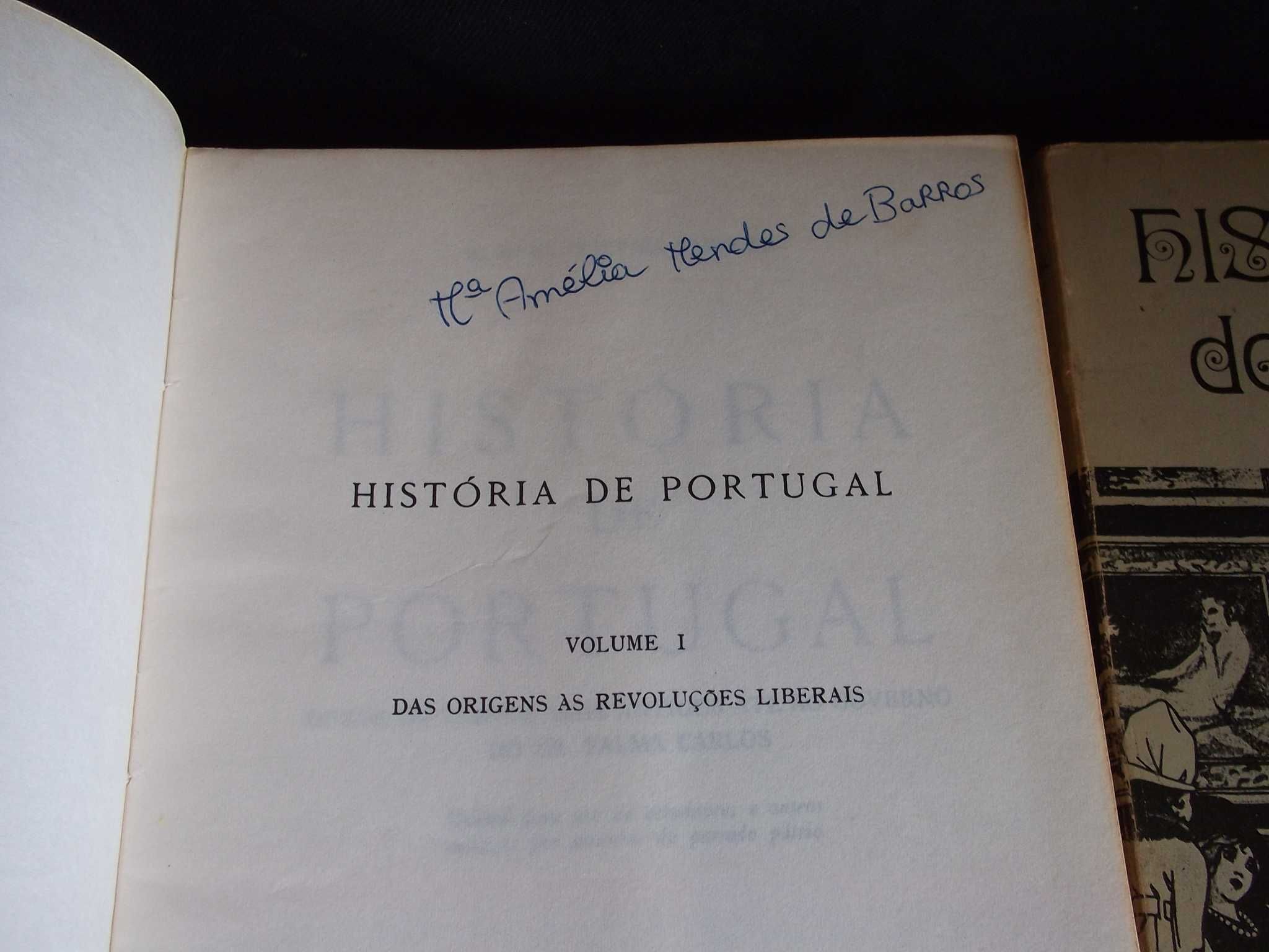 Livros História de Portugal Oliveira Marques Palas volumes I e II