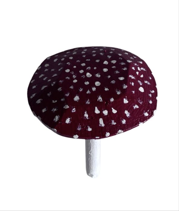 Grzybek muchomor ozdoba do ogrodu retro prl