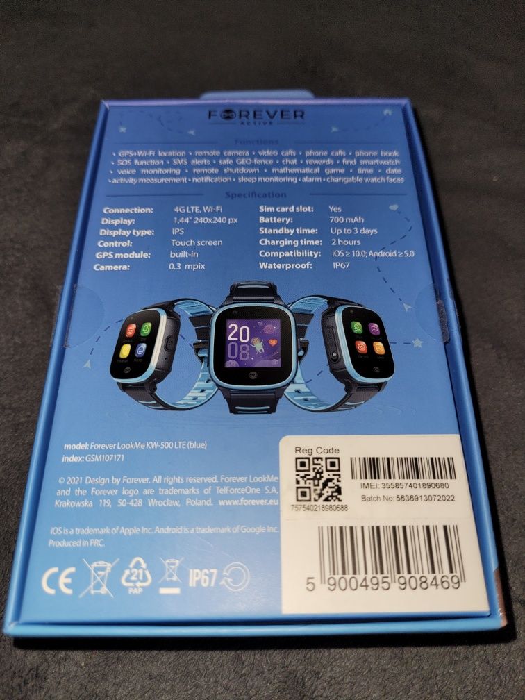 Sprzedam smartwatch Forever LookMe KW-500 lTE