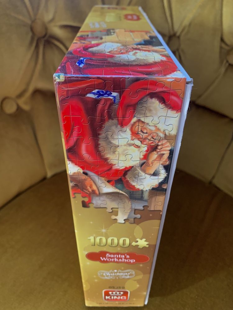 Puzzle „ Pracownia św. Mikołaja”, 1000 elementów, King