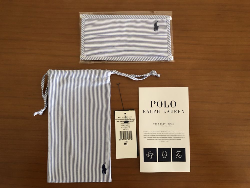 Mascara covid da Polo Ralph Lauren