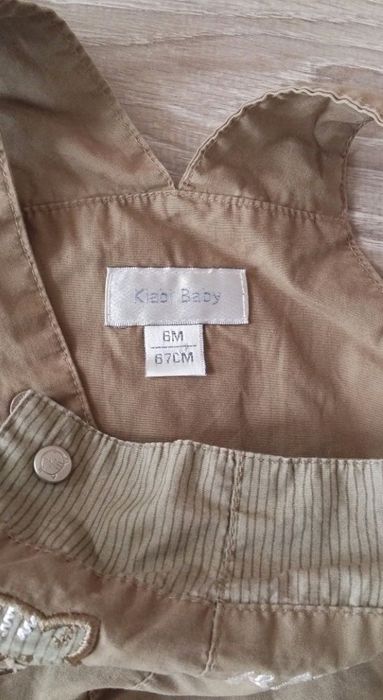 Ogrodniczki spodnie jeansy dżinsy John Lewis Kiabi 3 - 6 miesięcy r 68