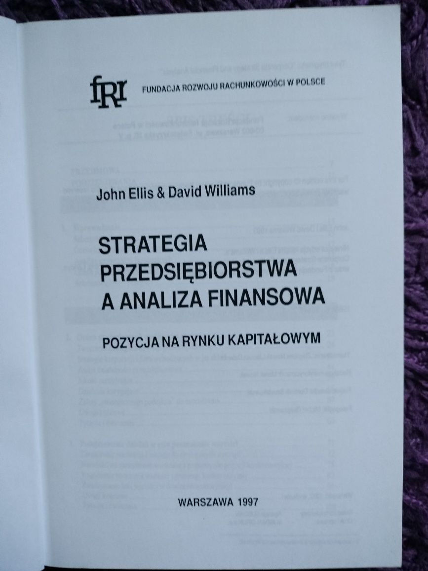 Strategia przedsiębiorstwa a analiza finansowa