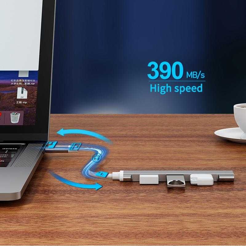 Новий Usb-Hub.3.0 -type-c. USB хаб,разветвитель-адаптер USB Type-C OTG