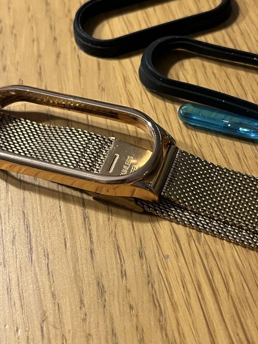 Opaska wymienna złota mi band 6