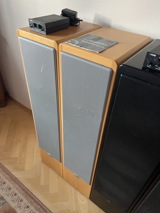 Kolumny podłogowe Canton Ergo RC-L 200/350W jasne drewno czarne