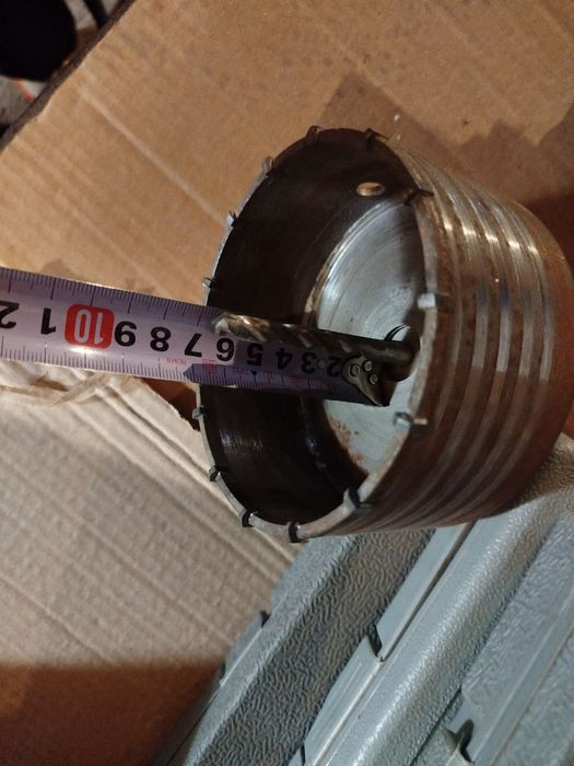 Каронки для бурения отверстий 2 шт. + Удлинитель