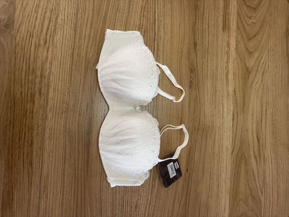 Biustonosz nowy 70DD bardotka strapless brytyjskiej firmy Gossard