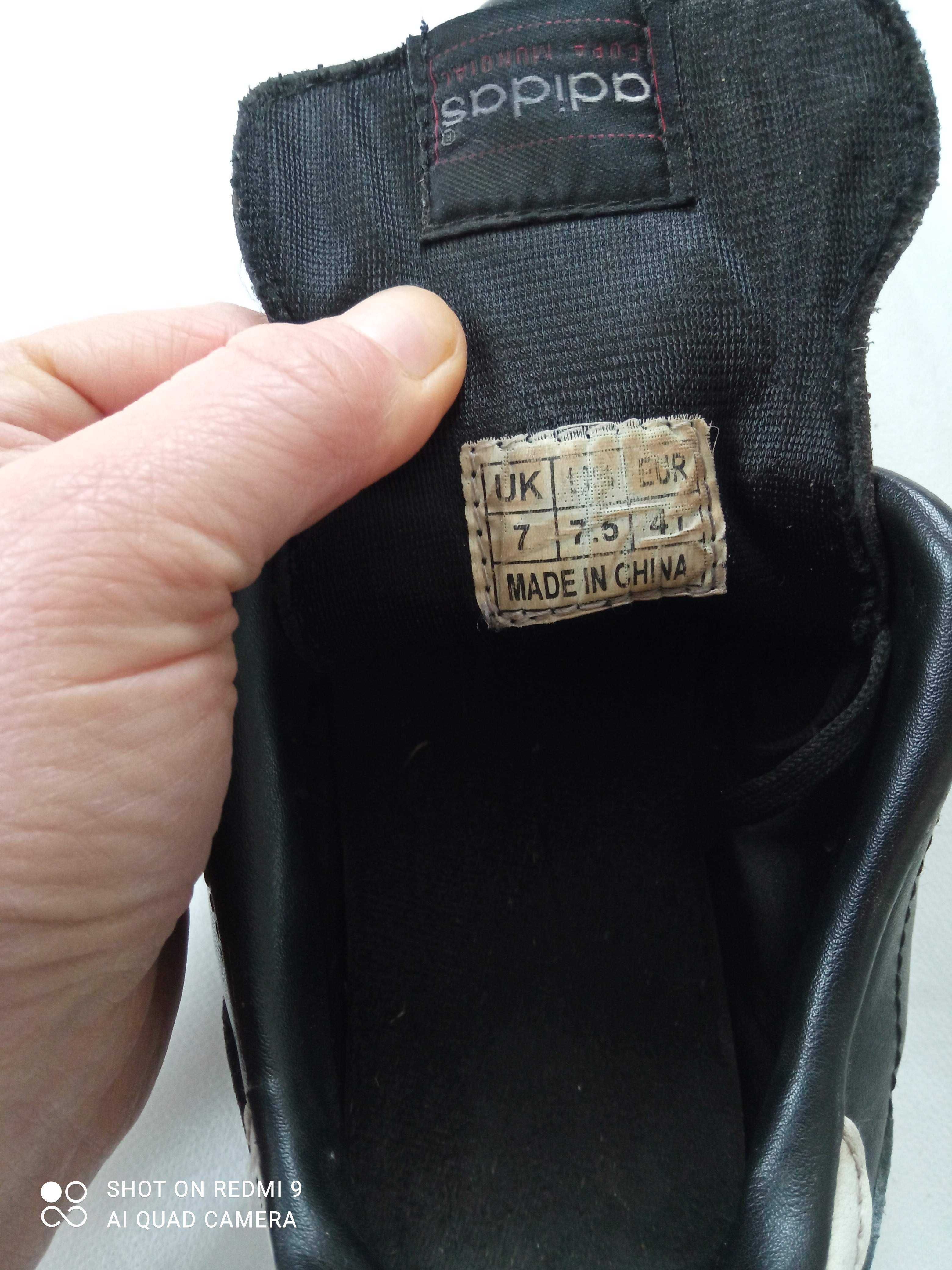 Чорні бутси Adidas оригінал, 41 р.