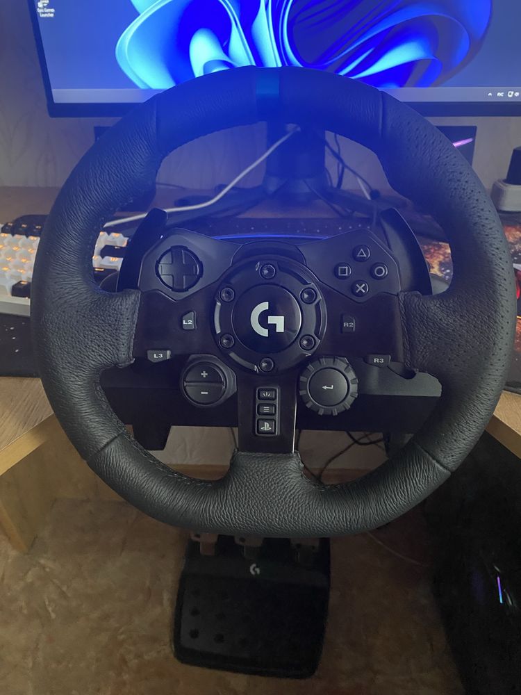 Руль для ПК/симрейсинга Logitech g923, с КПП
