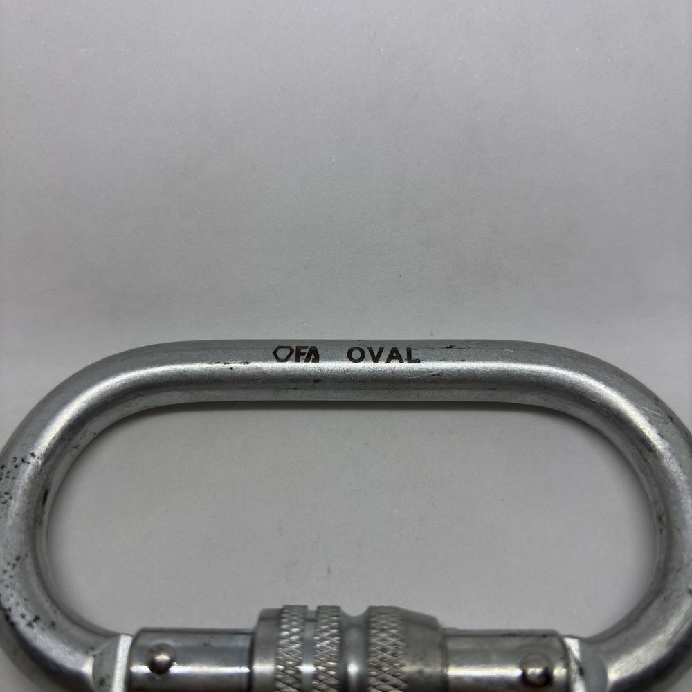 Карабін сталевий First Ascent Oval 23kN KeyLock (FA 8003)